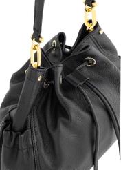 Black leather bag for women TORES-1010-99(W24)-06