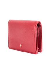 Red leather women's wallet PORES-0944G-42(Z25), diagonal product view on white background.