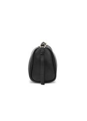 Black small oblong women's handbag TOREC-1176-99(W26), side view of the product on a white background.