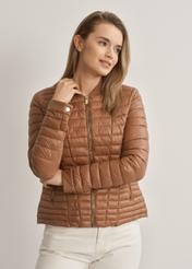 Women's quilted jacket with stand-up collar KURDT-0432-24(W23)-01