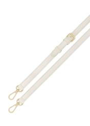 Cream women's handbag made of imitation leather TOREC-1081-0B(W26) - product view from above, on a white background.