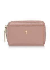 Pink leather women's wallet PORES-0832-31(W23)-01