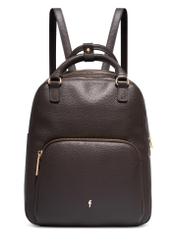 Brown leather women's backpack TORES-1146-1I(Z26)