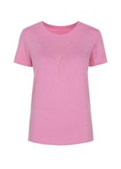 Pink Women's T-shirt with oriole TSHDT-0086-31(W22)-03