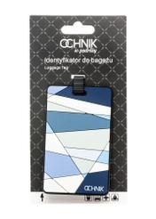 Luggage tag AW-012-0005-7P(W26), product view with packaging on white background.