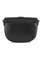 Women's black imitation leather postbag TOREC-0879-99(W24)-04