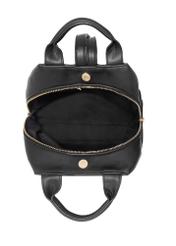 Black women's backpack made of imitation leather TOREC-0923-99(W26)