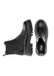 Women's black Chelsea boots BUTYD-1182-99(Z25) - top view of the product on a white background.