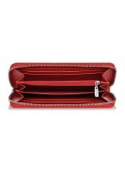 Red large leather women's wallet PORES-0941-41(Z24)-04