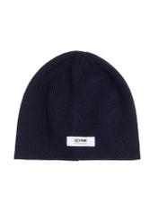 Navy blue men's wool hat CZAMT-0097-7E(Z26), front product view on white background.