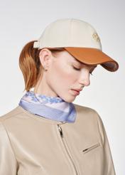 Beige baseball cap with monogram CZALT-0010-23(W24)-04