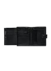 Black lacquered leather men's wallet PORMS-0552-99(W24)-04