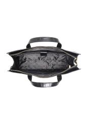 Black large croco leather handbag TORES-1132E-99(Z25)
