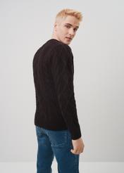 Black men's sweater SWEMT-0141-99(Z23)-02