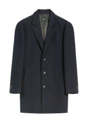 Navy blue men's coat PLAMT-0006-69(Z25), product view from the front on a white background.