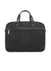 Black men's bag TORMN-0374-99(Z25), product view from the back on a white background.
