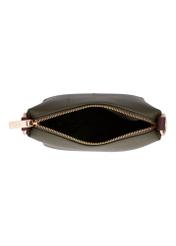 Small khaki women's handbag TOREC-0882-8D(W27), interior view on a white background.