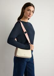 Two-piece women's handbag TOREC-1187-0P(W26), product view on model's shoulder. Half of silhouette visible.