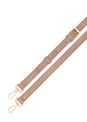 Camel-colored shopper shoulder bag TOREC-0885B-81(Z25), view of the detachable strap of the product on a white background.-02