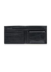 Men's navy blue leather wallet PORMS-0547-69(W23)-04