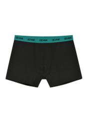 Three-pack of black men's boxer shorts ZESMB-0009-99(W26), front view of one pair of the product on a white background.