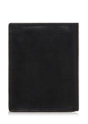 Black leather men's wallet PORMS-0464A-99(W23)-02