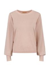 Light pink shiny sweater for women SWEDT-0182-34(Z23)-03