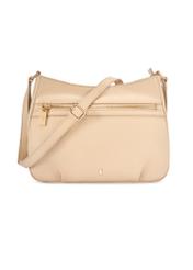Beige women's shoulder bag TORES-1213-1B(W26) - front product view, on a white background.