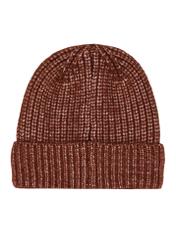 Brown women's wool blend hat CZADT-0208-1H(Z26), product view from the back on a white background.