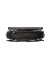 Small black women's handbag TOREC-1171-99(W26), product view inside on white background.