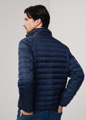 Men's navy blue quilted jacket KURMT-0310-69(W24)-02