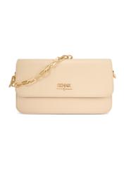 Small cream women's handbag TOREC-1171-0B(W26), product view from the front on a white background.-02