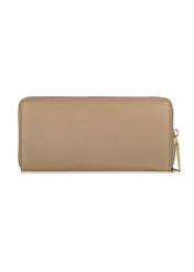 Beige leather women's belt wallet PORES-0892-80(W24)-04