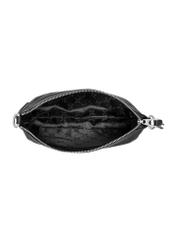Black shoulder bag with chain TORES-1387-99(Z26) - product view from above, on a white background.