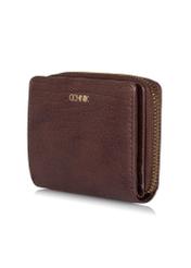 Women's small brown leather wallet PORES-0810A-88(Z23)-02