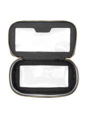 Small black transparent women's cosmetic bag TOREC-0901-99(W24)-05