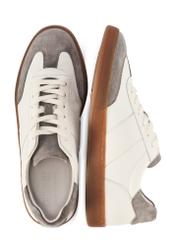 Men's leather sports shoes BUTYM-0487-0B(W26), top view of the product on a white background.
