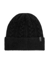 Black men's winter hat CZAMT-0074-99(Z24)