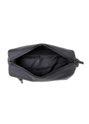 Black men's cosmetic bag TORMN-0397-9J(W26), product view inside on white background.
