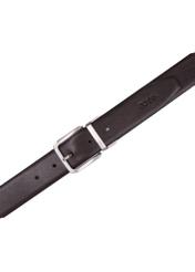 PASMS-0285-9J(Z26) men's double-sided leather belt, top view of the product on a white background.