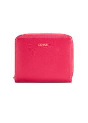 Fuchsia medium women's wallet POREC-0412-5E(W26), front product view on white background.