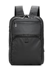 Black men's backpack TORMN-0410-99(W26) - front product view, on white background.