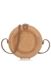 Women's round straw handbag TOREC-0261A-81(W22)-03