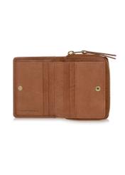 Women's small brown leather wallet PORES-0852-88(W23)-04