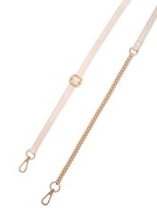 Cream leather briefcase bag TORES-1270-0B(W26)