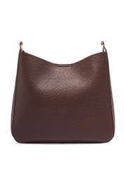 Brown women's hobo bag TOREC-1257-1H(Z26), product view from the back on a white background.