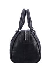 Black women's trunk handbag TOREC-1339-99(Z26), side view of the product on a white background.