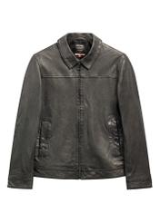 Graphite men's leather jacket KURMS-0419-9D(Z26)