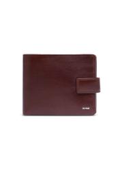 Light brown men's leather wallet PORMS-0731-1G(Z26), product view from the front on a white background.