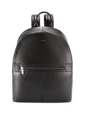 Large men's leather backpack TORMS-0493-99(W26) - front product view, on white background.
